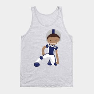 African American Boy, Rugby, American Football Tank Top